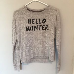 Long sleeve “Hello Winter” shirt